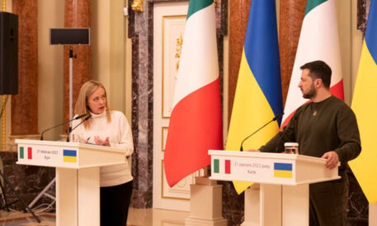 6640b034c76af09ab7f27b3d4b9e0612-1677004506451.jpg-giorgia_meloni_arriva_a_kiev___giusto_e_necessario_essere_qui___la_visita_a_bucha___potete_contare_sull_italia_fino_alla_fine_