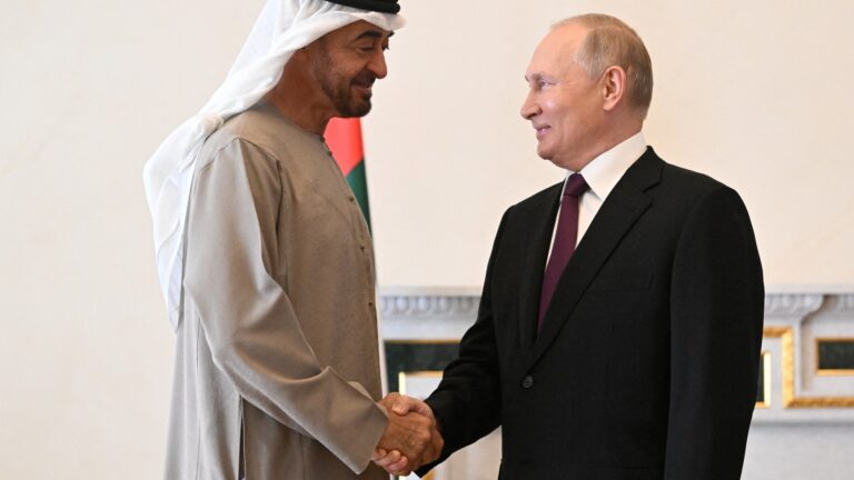 Russias-President-Vladimir-Putin-shakes-hands-with-United-Arab-Emirates-President-Sheikh-Mohammed-bin-Zayed-al-Nahyan-during-a-meeting-in-october-2021